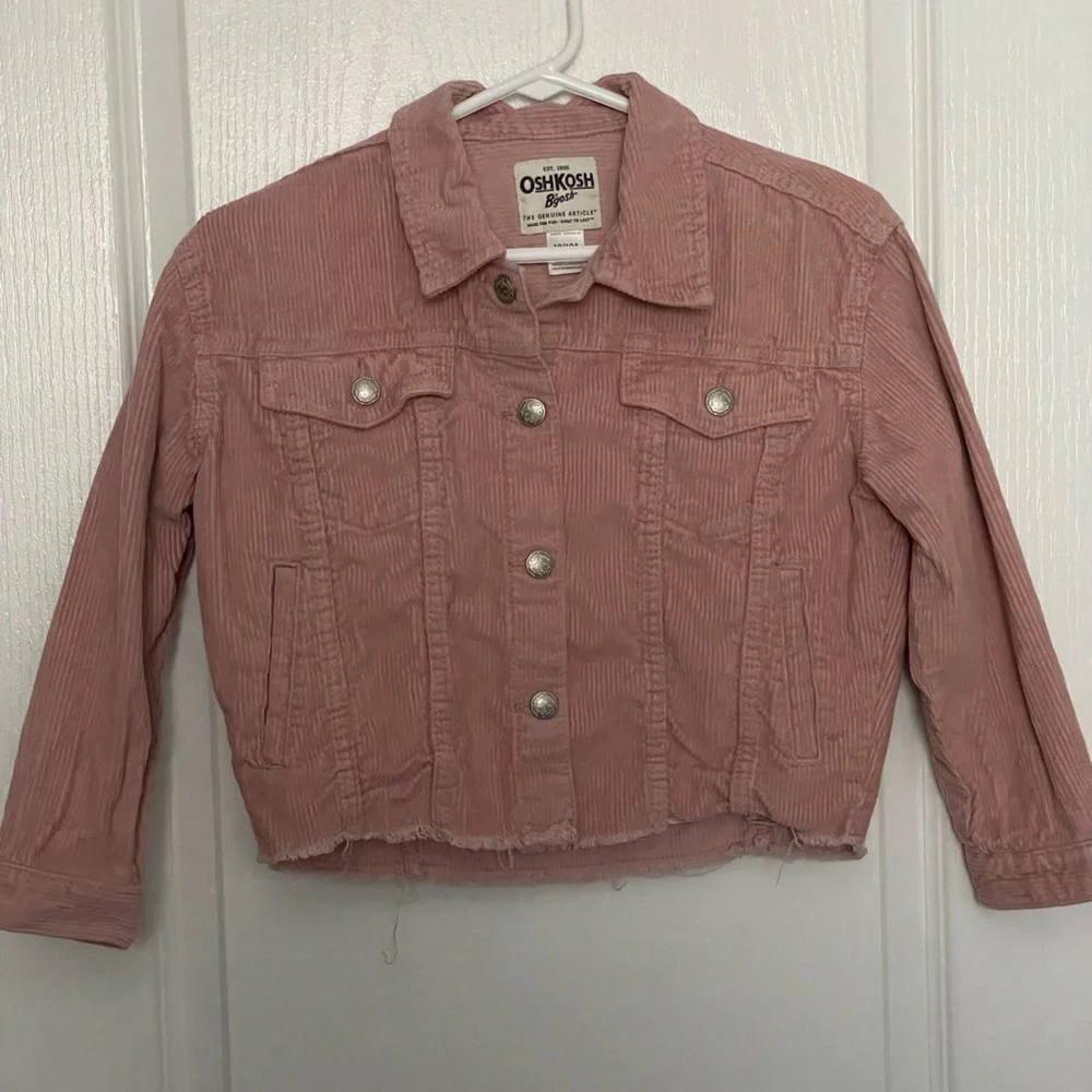 Osh Kosh B’Gosh Girls Corderoy Crop Jacket Size 10 - Picture 1 of 4